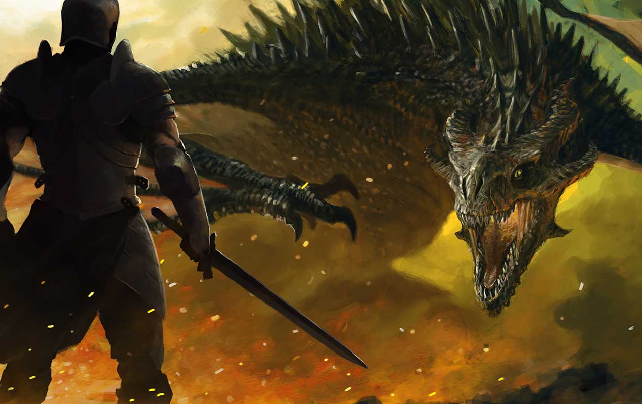 Воин против дракона